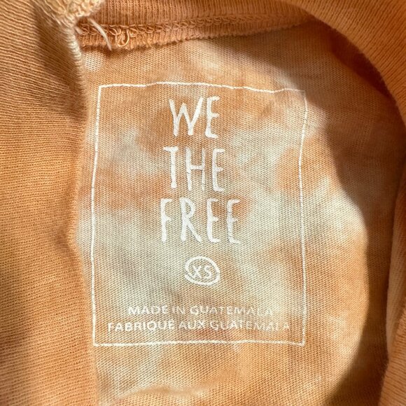 FREE PEOPLE We The Free Be Free Long Sleeve Tie Dye Tee in Cabernet Combo - Picture 6 of 9